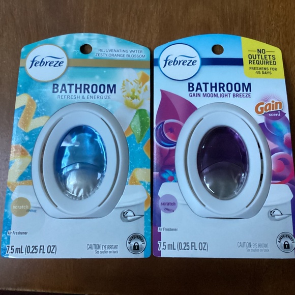 Febreze Bathroom/Small Spaces Refresh & Energize/Gain Moonlight Breeze NEW - Picture 3 of 7